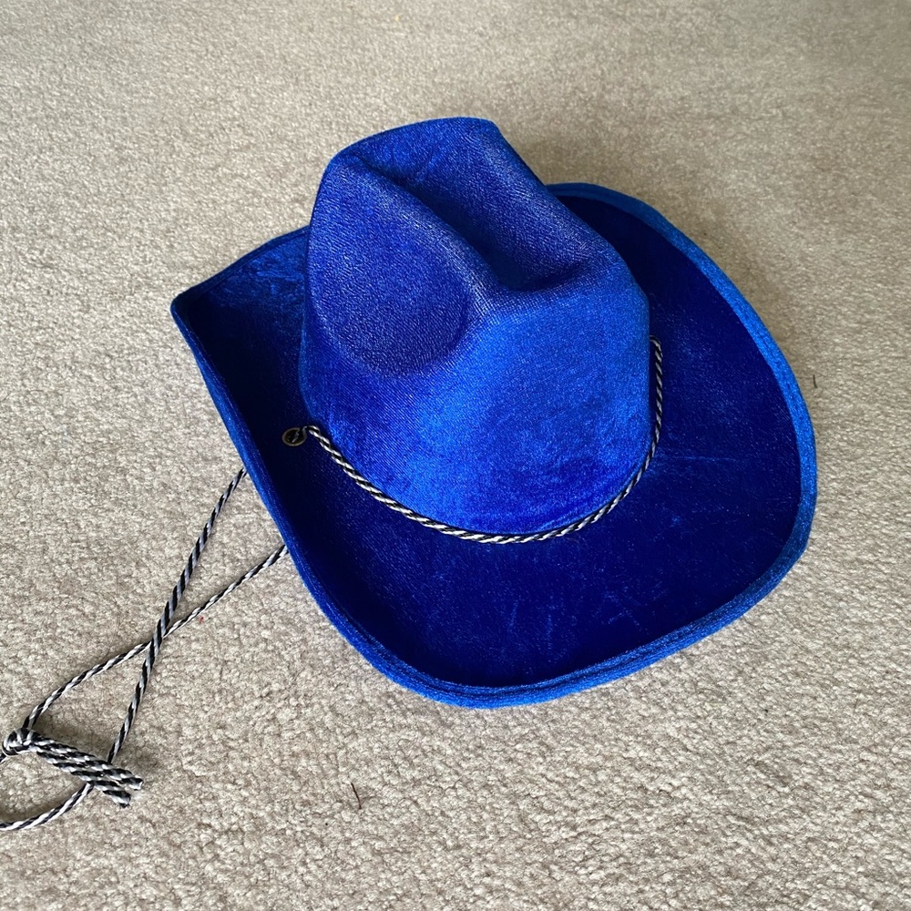 Blue Velvet Cowboy Hat